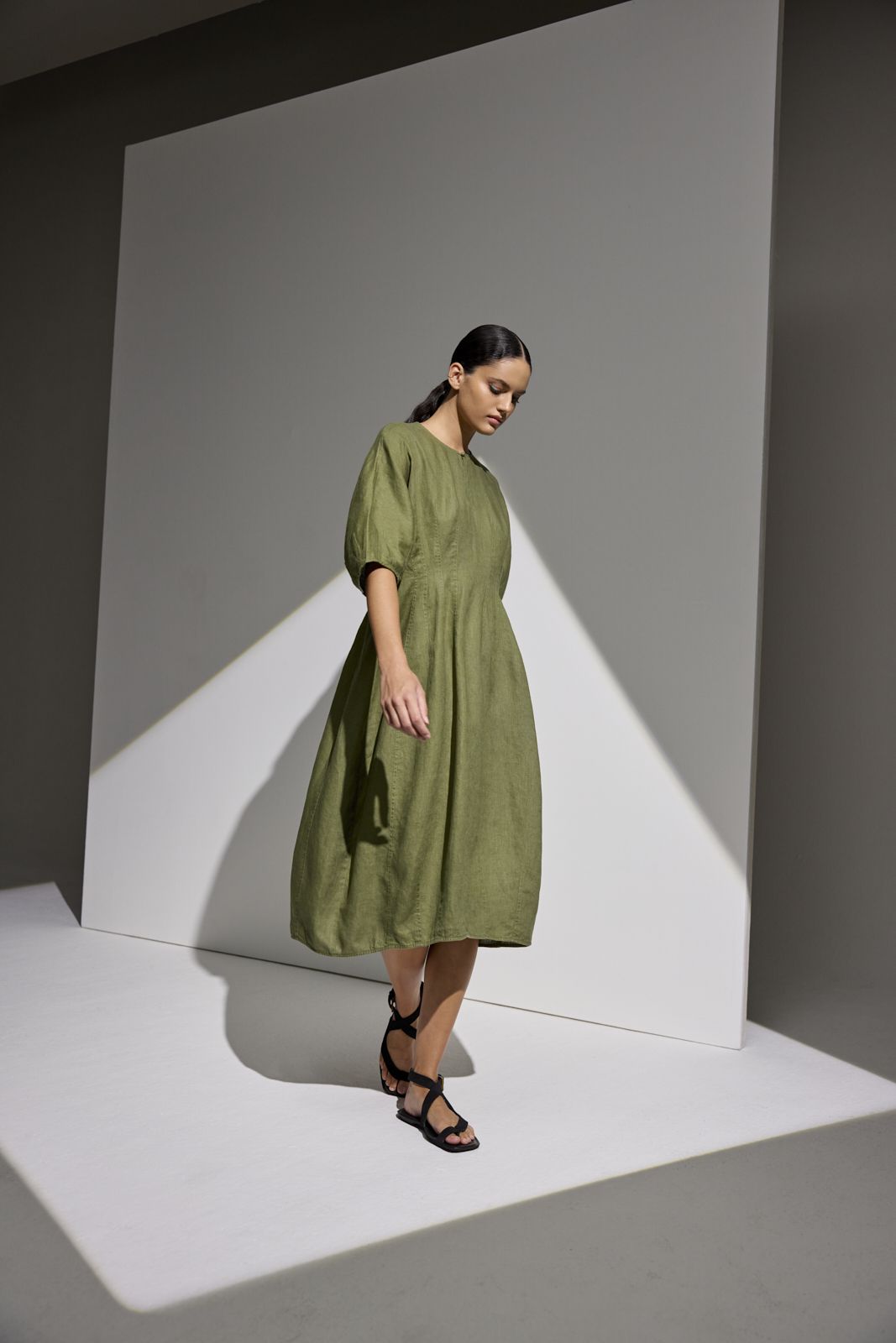 Genevieve Dress Army Green