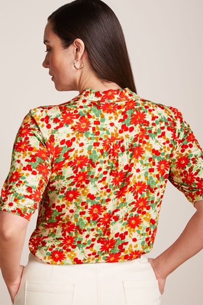 Carina Blouse Punch Fire Red